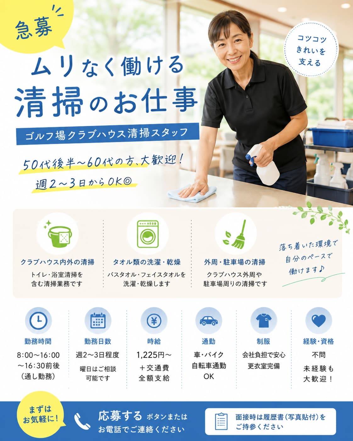 芙蓉カントリー倶楽部のパート・アルバイト 教育・その他 湘南大庭地区の求人情報イメージ1